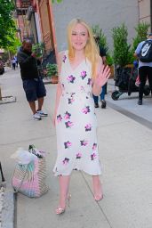 Dakota Fanning Walking in SoHo in New York City 06-03-2024