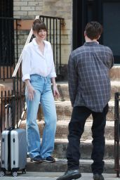 Dakota Johnson and Chris Evans at 