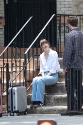 Dakota Johnson and Chris Evans at 