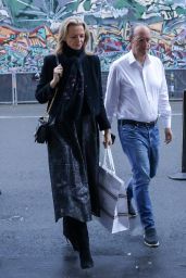 Delphine Arnault and Xavier Niel at Costes in Paris 05-31-2024