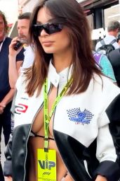 Emily Ratajkowski at the F1 Monaco Grand Prix 05-26-2024