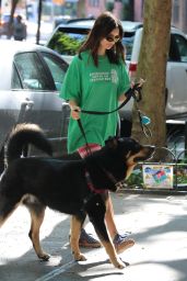 Emily Ratajkowski Walking Her Dog in New York City 06-15-2024