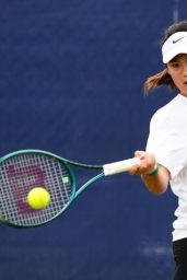 Emma Raducanu - Practices During Qualifying Day 2 of the Rothesay Open in Nottingham 06-09-2024