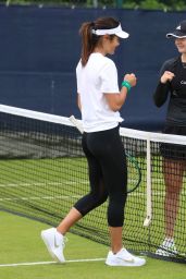 Emma Raducanu - Practices During Qualifying Day 2 of the Rothesay Open in Nottingham 06-09-2024