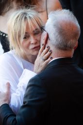 Emmanuelle Beart at “Marcello Mio” Red Carpet at Cannes Film Festival