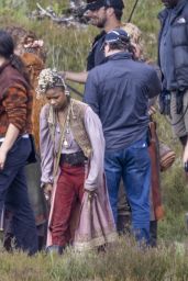 Freya Allan Filming for The Witcher Season 4 in Surrey 06-07-2024