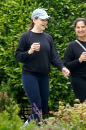 Jennifer Garner Chats With a Friend While Out For a Walk 06-13-2024