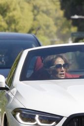 Jennifer Lopez in a White BMW 8 Series Convertible in Los Angeles 06-04-2024