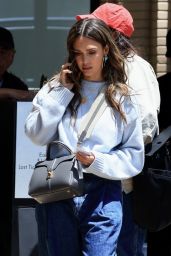 Jessica Alba at the Saks Fifth Avenue Store in Beverly Hills 06-13-2024