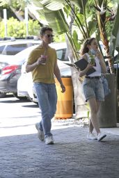 Joey King Enjoying a Green Smoothie From Erewhon in Beverly Hills 06-20-2024
