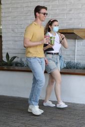 Joey King Enjoying a Green Smoothie From Erewhon in Beverly Hills 06-20-2024