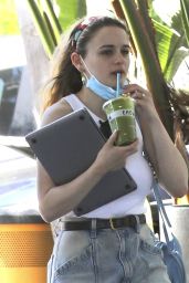 Joey King Enjoying a Green Smoothie From Erewhon in Beverly Hills 06-20-2024