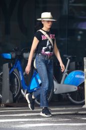 Julianna Margulies in a Black Joan Jett T-shirt in New York 06-13-2024
