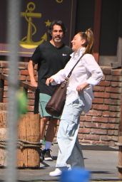 Kaley Cuoco and Her Co-star Tom Bateman - "Based on a True Story" Set in Pasadena 06-23-2024