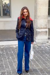 Katie Holmes Outside Patou Show at Paris Fashion Week 06-27-2024