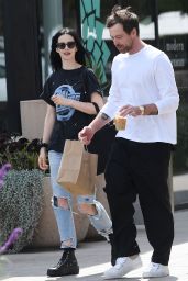 Krysten Ritter and Her Boyfriend Luke Acret on a Shopping Trip Together to Reformation in Studio City 06-03-2024