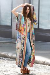 Lily Aldridge Photoshoot: Channeling Hippie Chic in NYC with Timeless Elegance