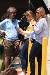 Lily James at "Swiped" Set in Claremont 06-06-2024