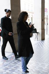 Lori Harvey Arriving at Costes Restaurant in Paris 06-15-2024