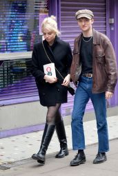 Lucy Boynton With Her Boyfriend Murdo Mitchell in Soho, London 05-28 ...