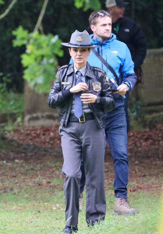 Mila Kunis Plays a Police Officer - "Knives Out" Filming Set in Epping 06-12-2024