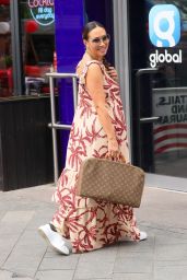Myleene Klass in a Floral Dress at Smooth Radio in London 06-08-2024