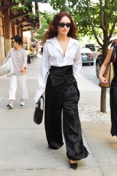Olivia Cooke in Black and White Out in New York 06-04-2024