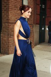 Olivia Cooke Wears a Blue Dress - New York 06-03-2024