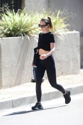 Olivia Wilde Leaving the Gym in All Black in Los Angeles 06-24-2024