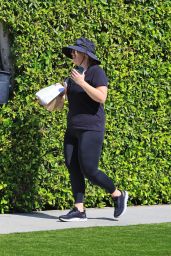 Rebel Wilson in All-black Outfit Running Errands in Los Angeles 06-12-2024