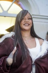 Rihanna Stuns in White Mini Dress at A$AP Rocky