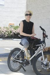 Selma Blair on Her Electric Bike in Los Angeles 06-13-2024