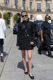 Zoey Deutch Posing for the Cameras Before Another Fashion Event in Paris 06-25-2024