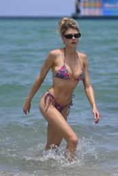 Charlotte McKinney in a Colorful String Bikini in Miami 06-28-2024