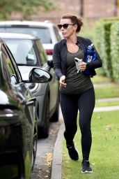 Coleen Rooney With Her New BYD Electric Car in Cheshire 07-25-2024