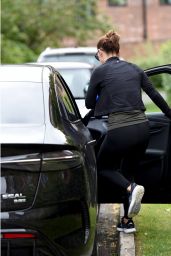 Coleen Rooney With Her New BYD Electric Car in Cheshire 07-25-2024