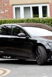 Coleen Rooney With Her New BYD Electric Car in Cheshire 07-25-2024