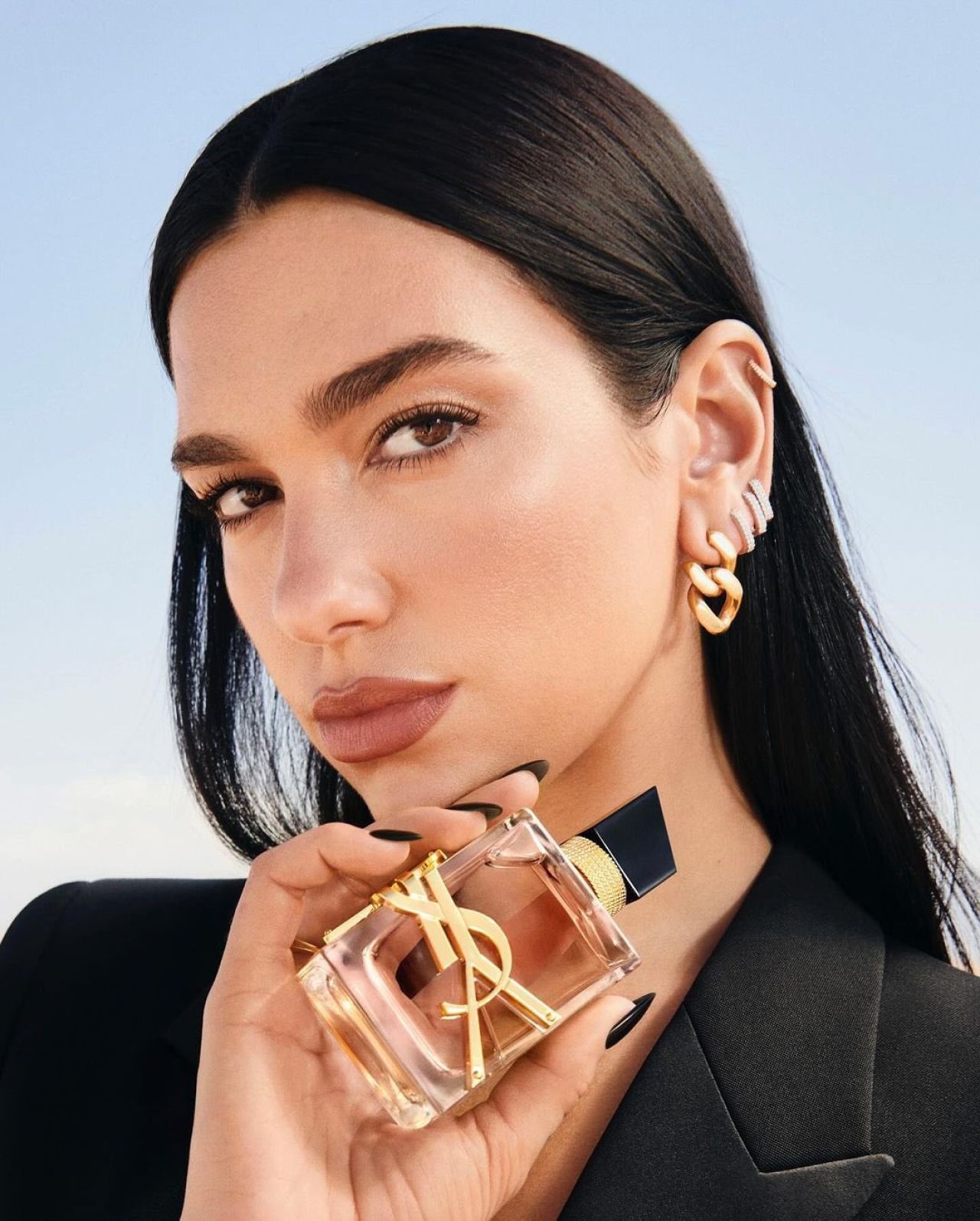 Dua Lipa - YSL Beauty's Libre Flowers & Flames Fragrance Campaign 2024 ...