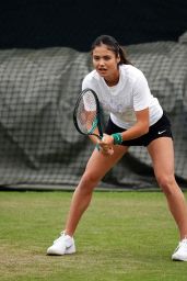 Emma Raducanu - Practice Session at Wimbledon 2024 in London 07-07-2024
