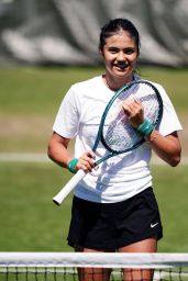 Emma Raducanu - Practice Session at Wimbledon 2024 in London 07-07-2024