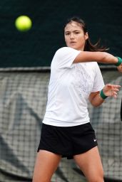 Emma Raducanu - Practice Session at Wimbledon 2024 in London 07-07-2024