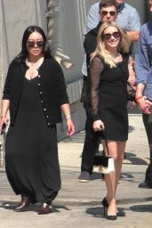 Emma Roberts With Her Boyfriend at Jimmy Kimmel Live! in Hollywood 07-09-2024