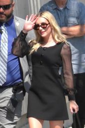 Emma Roberts With Her Boyfriend at Jimmy Kimmel Live! in Hollywood 07-09-2024