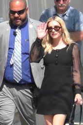 Emma Roberts With Her Boyfriend at Jimmy Kimmel Live! in Hollywood 07-09-2024