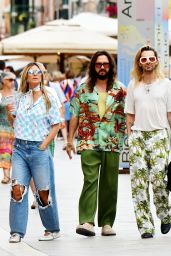 Heidi Klum With Her Husband Tom Kaulitz in Venice 07-03-2024