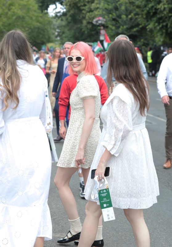 Lucy Boynton Arrive for the 2024 Wimbledon Tennis Championships 07-01 ...