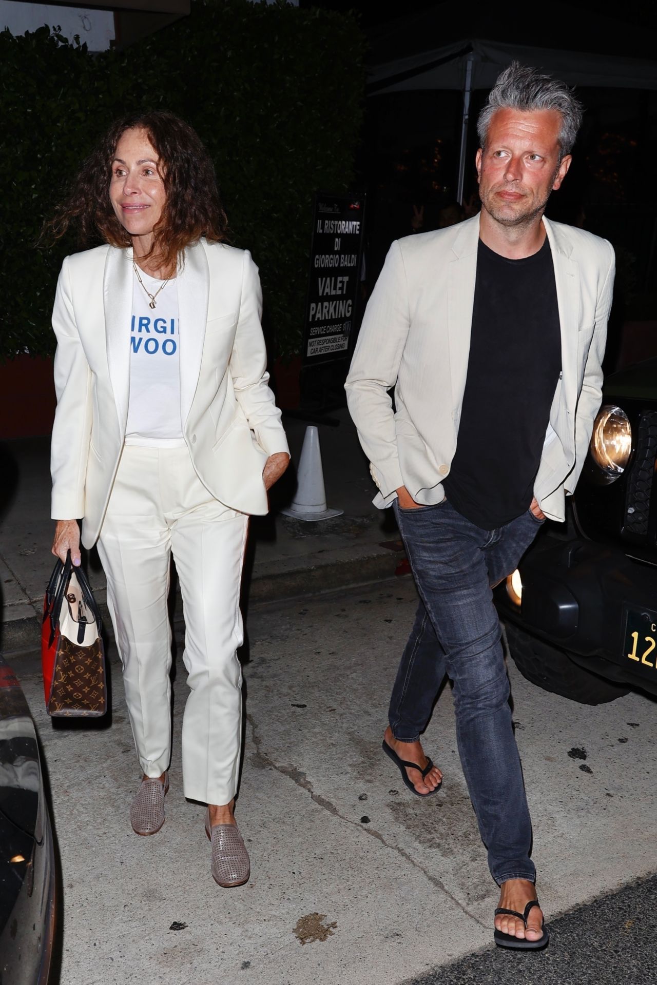 Minnie Driver and Her Fiancé Addison O'Dea at Giorgio Baldi in Santa ...