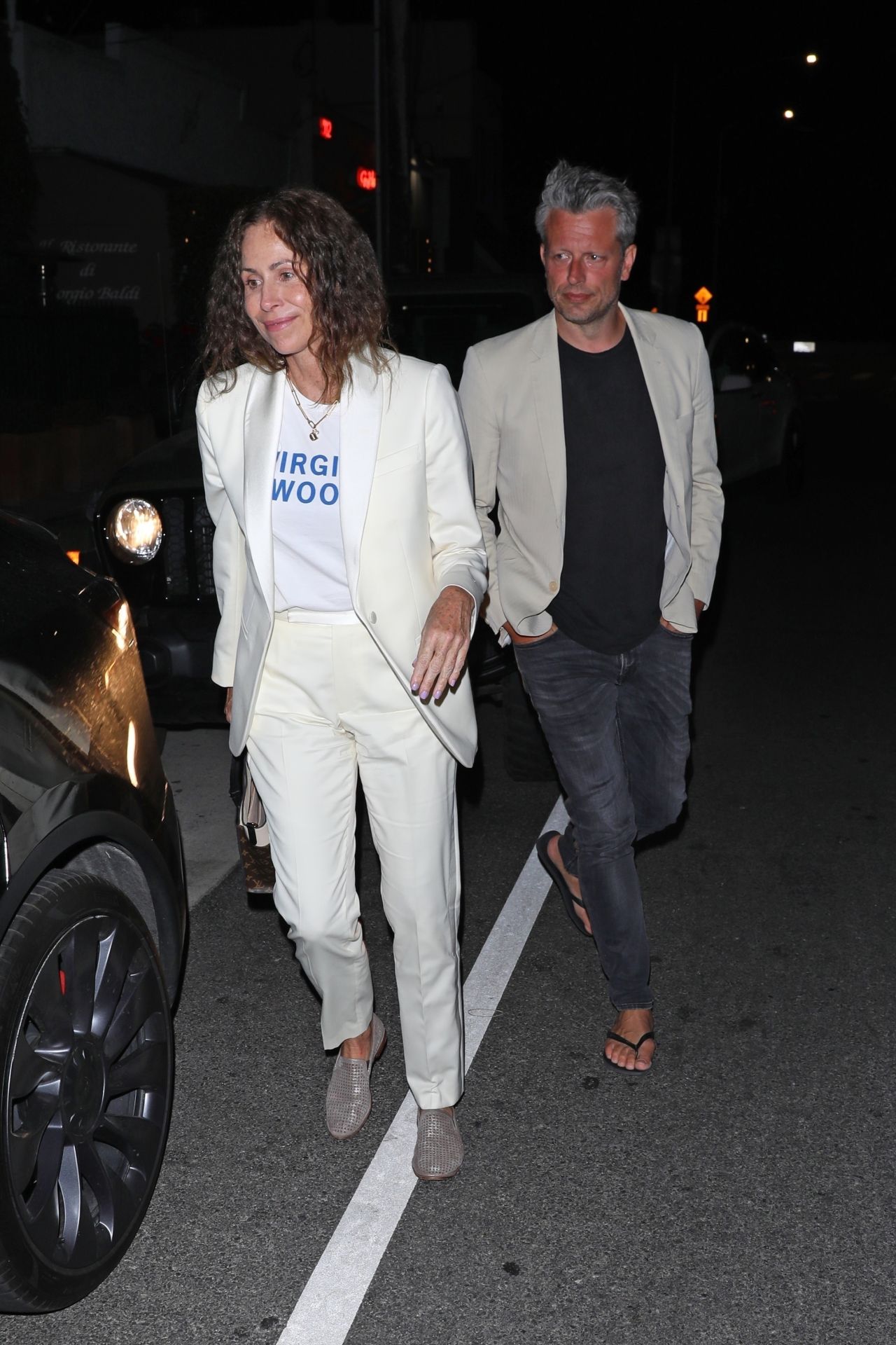 Minnie Driver and Her Fiancé Addison O'Dea at Giorgio Baldi in Santa ...