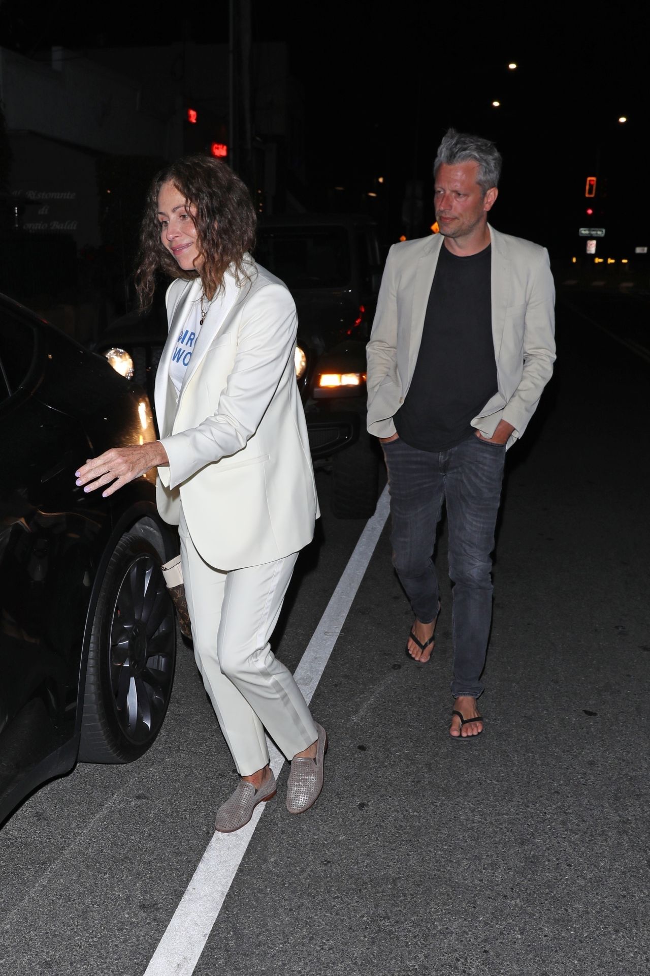 Minnie Driver and Her Fiancé Addison O'Dea at Giorgio Baldi in Santa ...