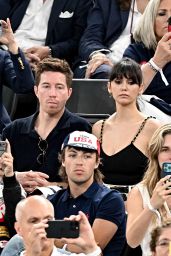Nina Dobrev and Shaun White at Bercy Arena in Paris 07-28-2024